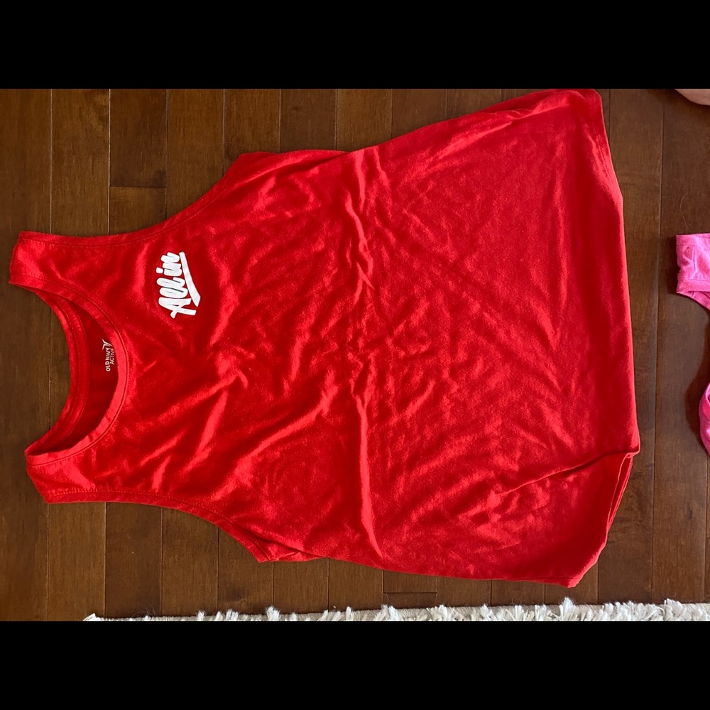 Set of 5 old navy workout tanks